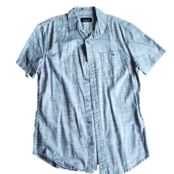 🏷5/25 Structure Gray Small Button Shirt box 25 - Picture 1 of 5